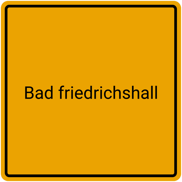 Meldebestätigung Bad Friedrichshall